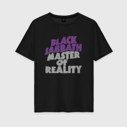 Женская футболка хлопок Oversize Black Sabbath Master of Reality