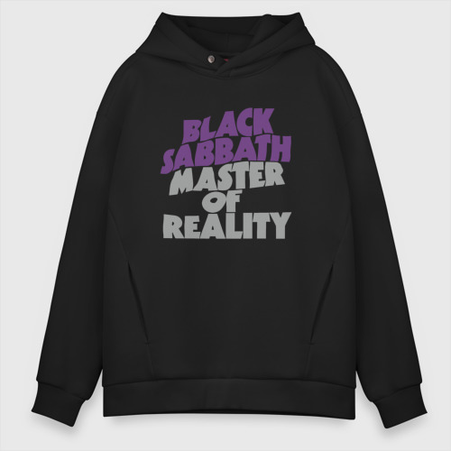 Мужское худи Oversize хлопок Black Sabbath Master of Reality, цвет черный