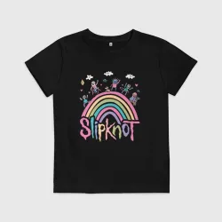 Детская футболка хлопок Slipknot рисунок