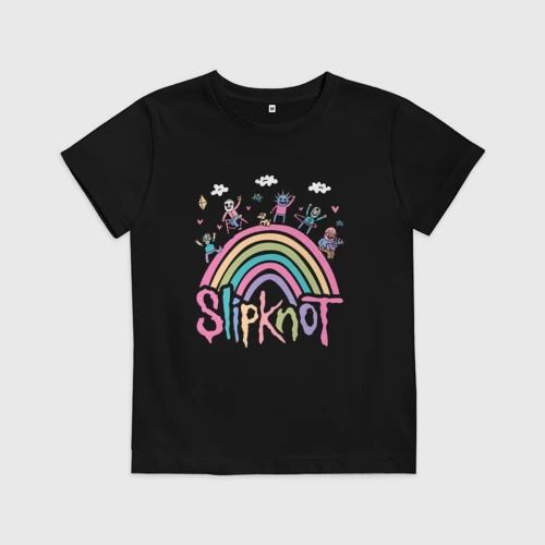 Детская футболка хлопок Slipknot рисунок