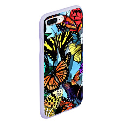 Чехол для iPhone 7Plus/8 Plus матовый Крылья багамской бабочки - летний узор - фото 2