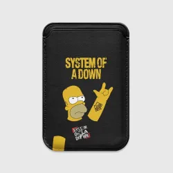 Картхолдер Magsafe магнитный System of a Down Гомер Симпсон рокер