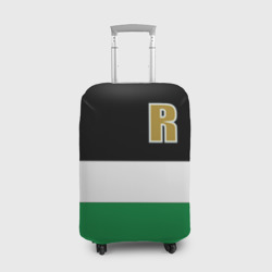 Чехол для чемодана 3D Буква R цветные полосы