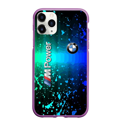 Чехол для iPhone 11 Pro Max матовый BMW m power - motorsport extreme, цвет фиолетовый