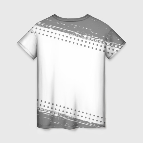 Женская футболка 3D с принтом Атлет ну с очень большой буквы, вид сзади #1