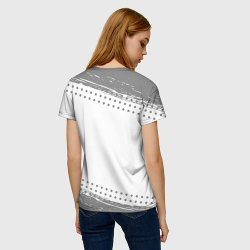 Женская футболка 3D с принтом Атлет ну с очень большой буквы, вид сзади #2