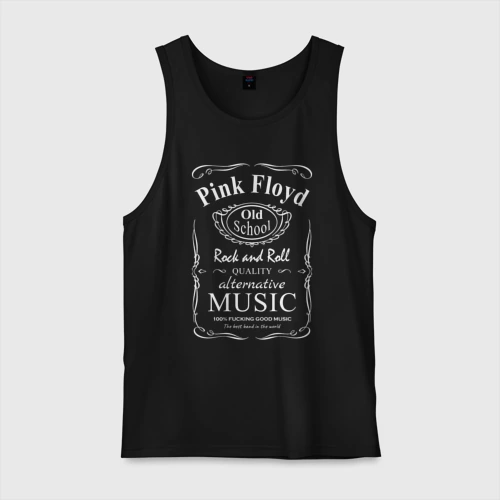 Мужская майка хлопок Pink Floyd в стиле Jack Daniels