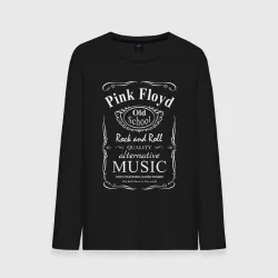Мужской лонгслив хлопок Pink Floyd в стиле Jack Daniels