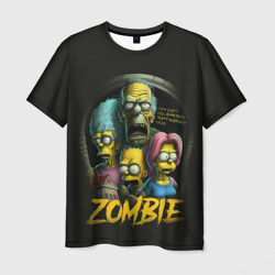 Мужская футболка 3D Simpsons zombie