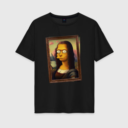 Женская футболка хлопок Oversize Mona Simpson