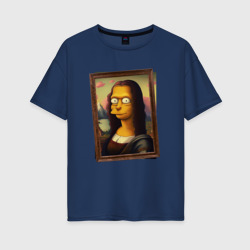 Женская футболка хлопок Oversize Mona Simpson