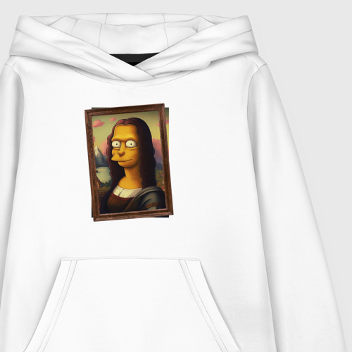 Детская толстовка хлопок Mona Simpson, цвет белый - фото 3