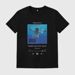 Мужская футболка хлопок Nirvana Smells Like Teen Spirit