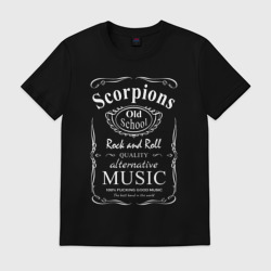 Мужская футболка хлопок Scorpions в стиле Jack Daniels