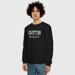Мужской свитшот хлопок Led Zeppelin символы - фото 2