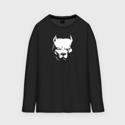 Мужской лонгслив oversize хлопок Pit bull