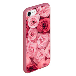 Чехол для iPhone 7/8 матовый Чайная пыльная роза - нежно розовый цветок - фото 2
