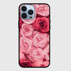 Чехол для iPhone 13 Pro Max Чайная пыльная роза - нежно розовый цветок