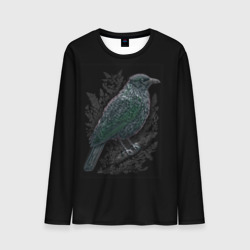 Чёрный Ворон птица тёмная – Лонгслив с принтом купить со скидкой в -20%