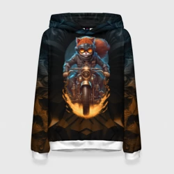 Женская толстовка 3D Мото Кот