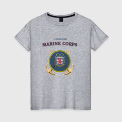 Женская футболка хлопок Корпус морской пехоты княжества Люксембург