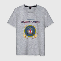 Корпус морской пехоты княжества Люксембург – Мужская футболка хлопок с принтом купить со скидкой в -20%