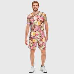 Мужской костюм с шортами 3D Тысяча цветов - фото 2