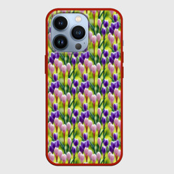 Весенние крокусы – Чехол для iPhone 13 Pro с принтом купить