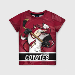 Детская футболка 3D Arizona Coyotes маскот