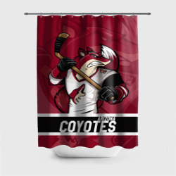 Штора 3D для ванной Arizona Coyotes маскот