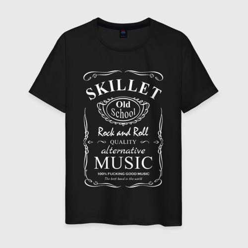 Мужская футболка хлопок Skillet в стиле, цвет черный
