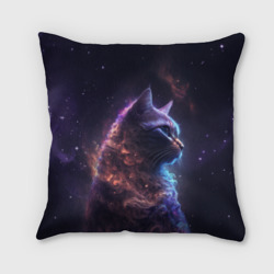 Подушка 3D Кошка в космосе туманность