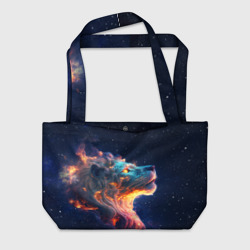 Пляжная сумка 3D Космический звёздный лев