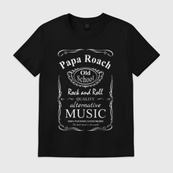 Мужская футболка хлопок Papa Roach в стиле Jack Daniels