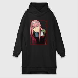 Платье-худи хлопок Zero Two anime girl