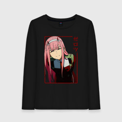 Женский лонгслив хлопок Zero Two anime girl