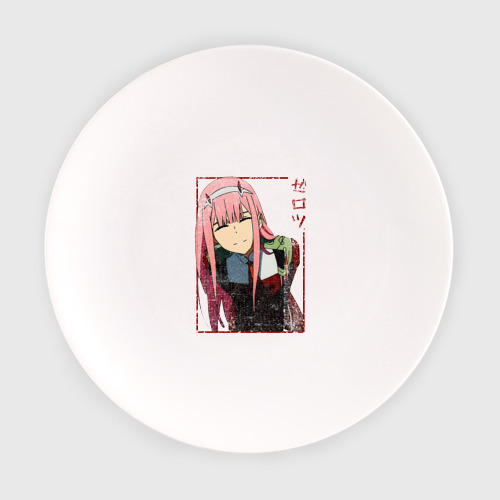 Тарелка Zero Two anime girl