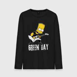 Мужской лонгслив хлопок Green Day Барт Симпсон рокер