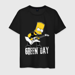 Green Day Барт Симпсон рокер – Футболка из хлопка с принтом купить со скидкой в -20%