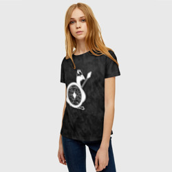Женская футболка 3D Вооруженный гусь воин викинг - фото 2