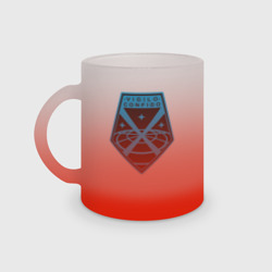 Кружка матовая стеклянная Vigilo confido blue