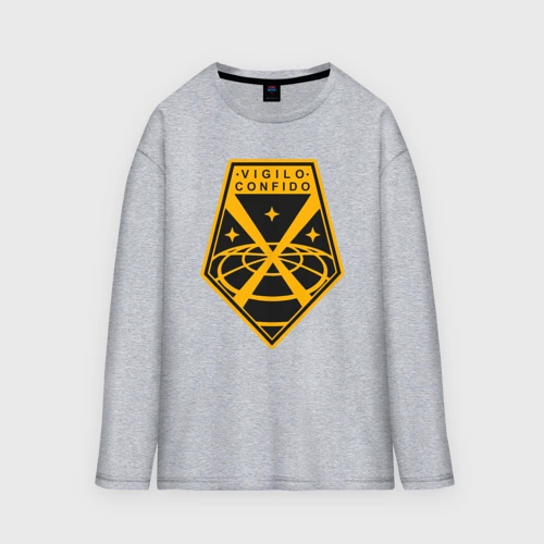Мужской лонгслив oversize хлопок Vigilo confido
