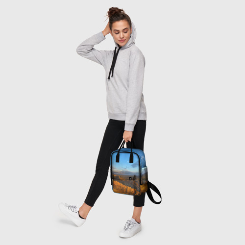 Женский рюкзак 3D с принтом Скалы и пустыня днём, фото #4
