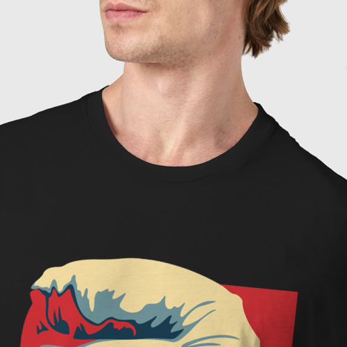 Мужская футболка хлопок Терминатор арт, цвет черный - фото 6