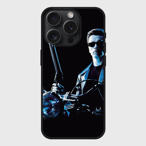 Чехол силиконовый для Apple iPhone 15 Pro матовый Терминатор art