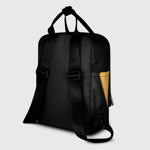 Женский рюкзак 3D с принтом Брюс Ли арт, вид сзади #1