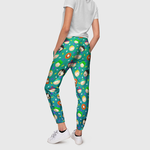 Женские брюки 3D Южный Парк - паттерн персонажи, цвет 3D печать - фото 4