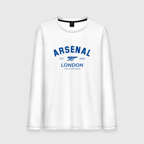 Мужской лонгслив хлопок Arsenal London the gunners, цвет белый