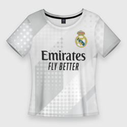 Женская футболка 3D Slim ФК Реал Мадрид