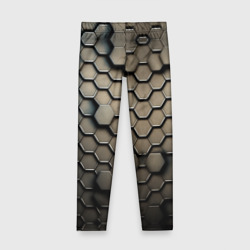 Детские леггинсы 3D Сталь и соты